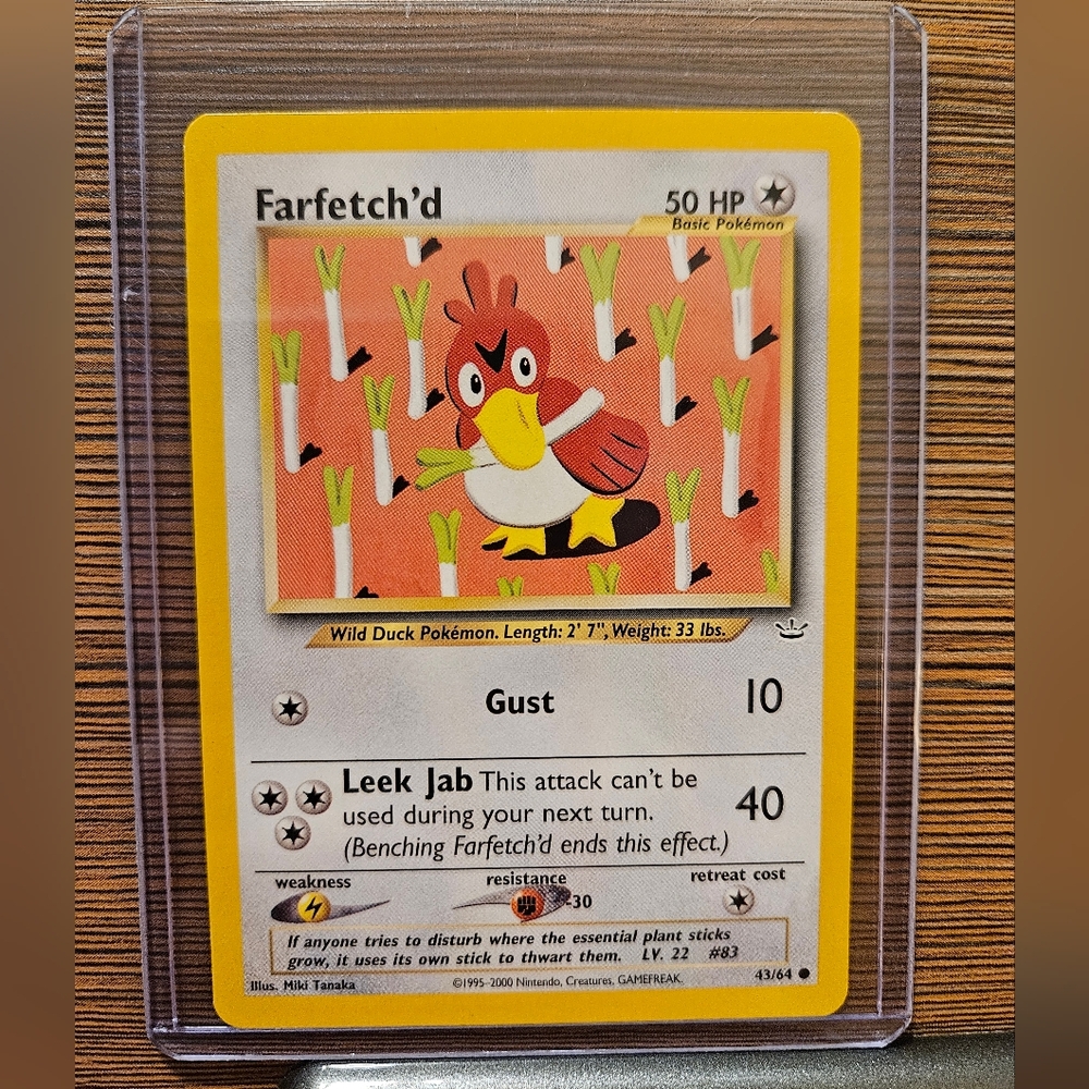 Pokemon Farfetch'd 43/64 Neo Revelation Card